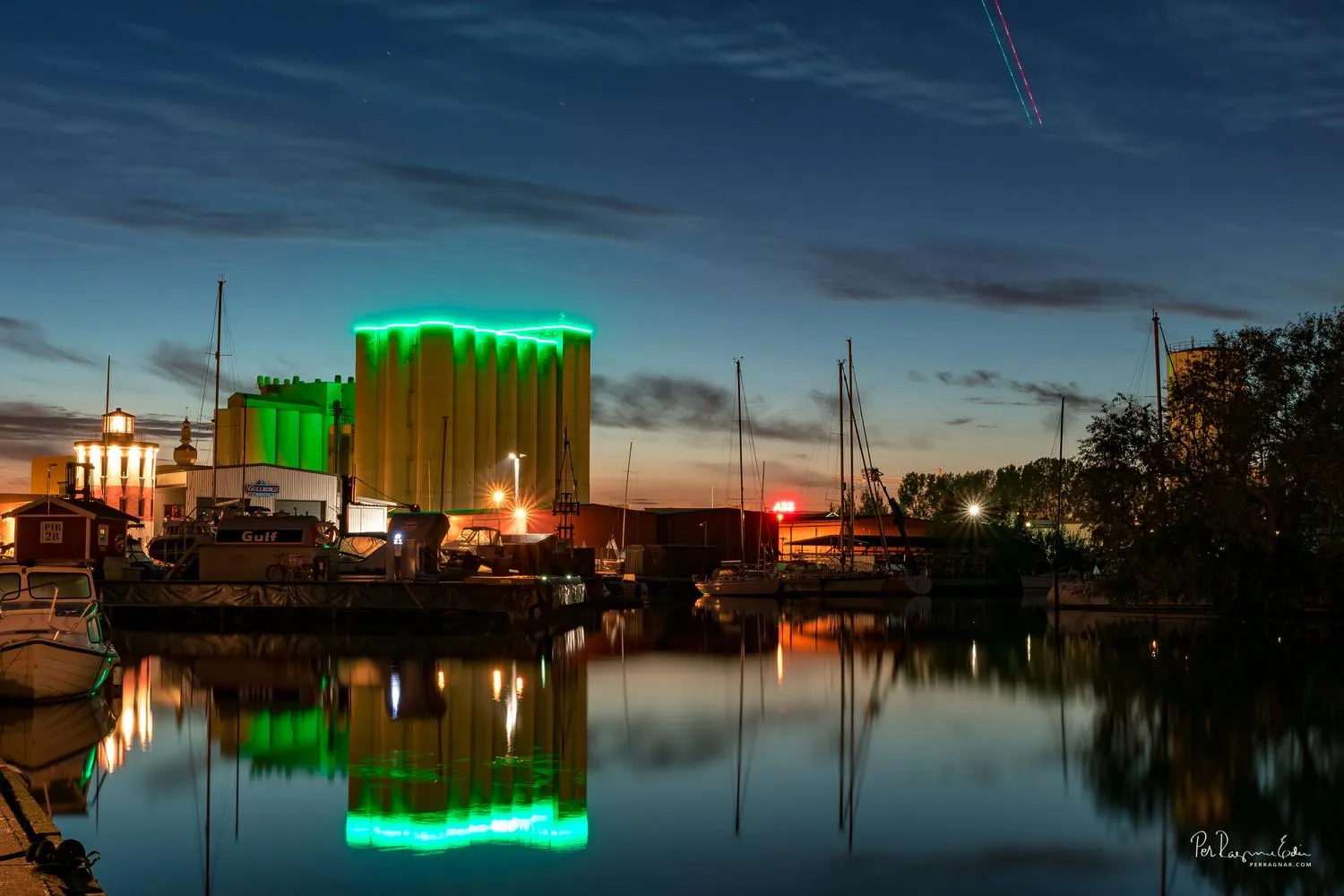 Kvällsfotografering i Västerås hamn