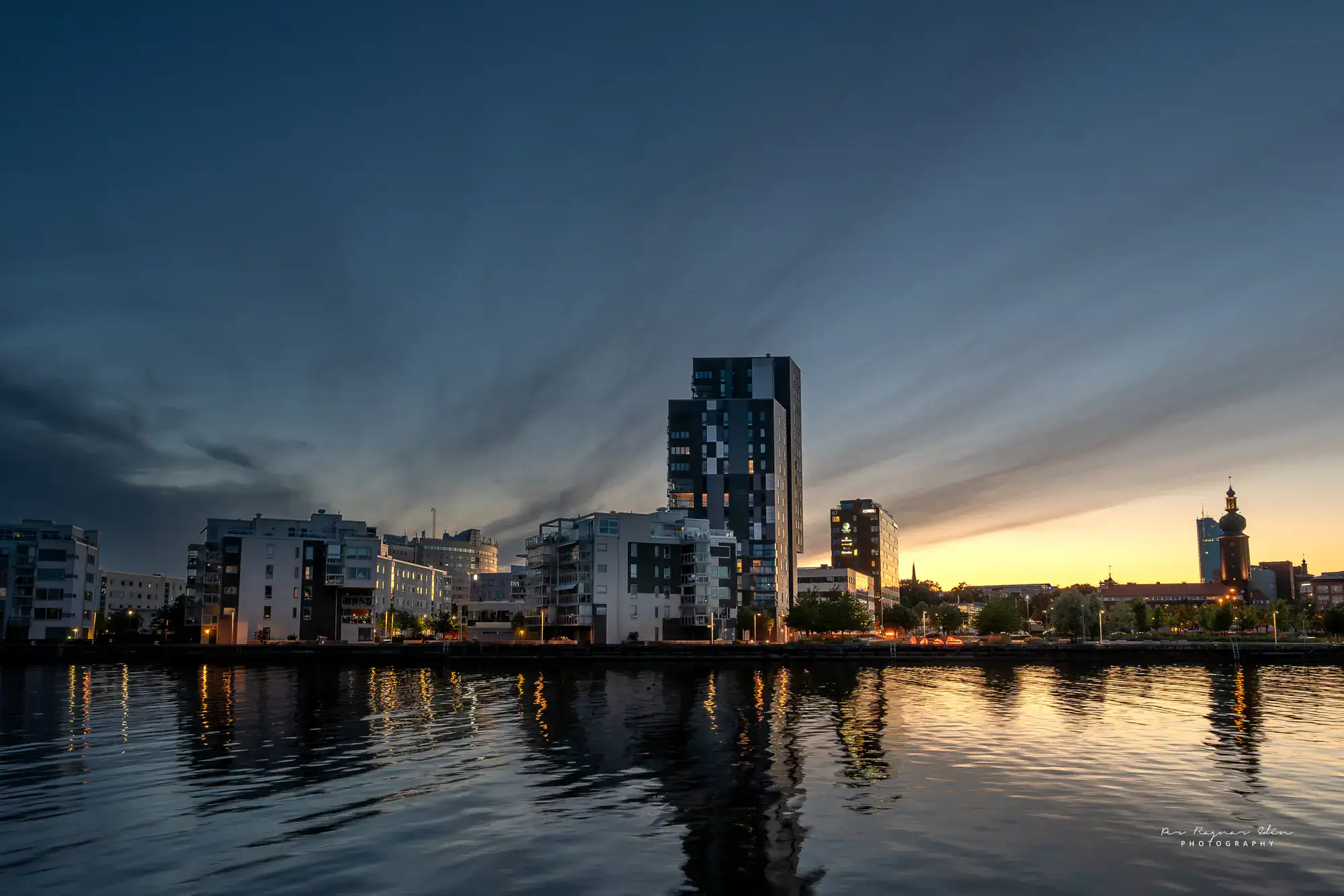 En kväll i Västerås hamn