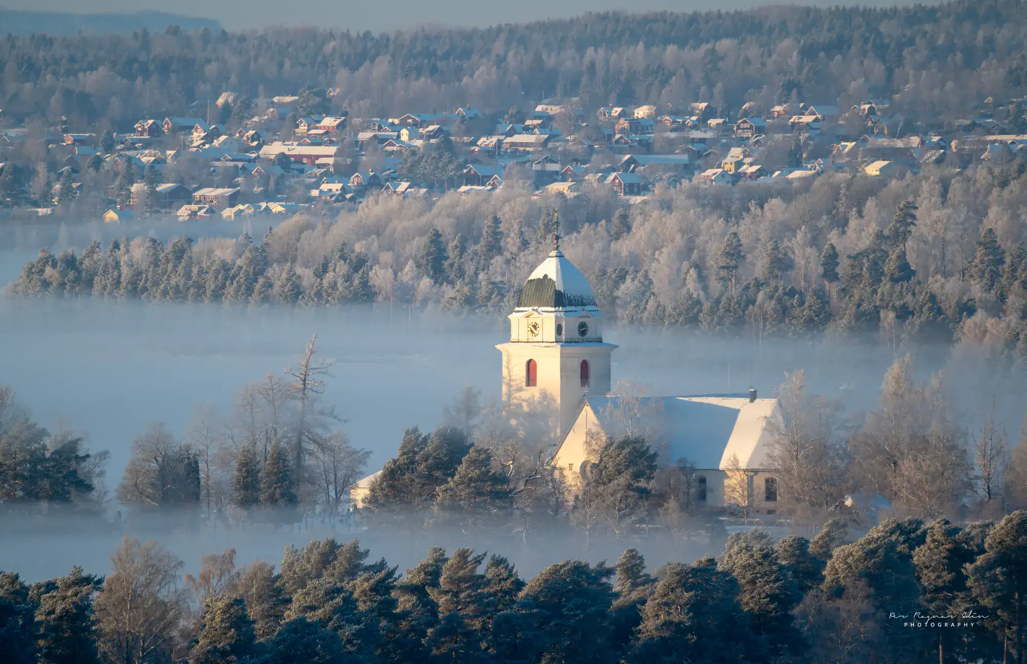 Kallt och vintrigt i Rättvik